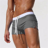 Schwimmshorts für Herren - Sommerliche Schnelltrocknende Kurze Speedo Badehose – Dunkelgrau