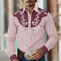 Byron - Langarmhemd für Männer – Rosa