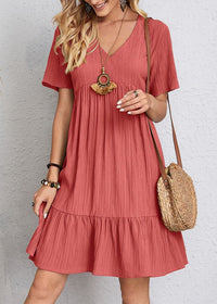Danique - Elegantes und Sportliches Kleid – Rot