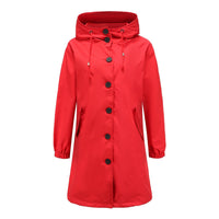 Leichte Regenjacke für Damen | Klassisch – Rot