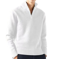 Rolk | Rollkragenpullover mit Reißverschluss – Weiß