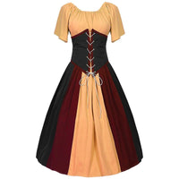 Damen Klassisch Oktoberfest Dirndl Kleid – Gelb