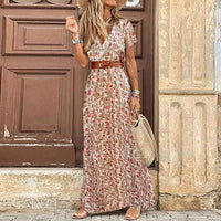 Karin™ | Elegantes Kleid im Ibiza-Stil - Inklusive Gürtel – Weiß