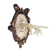 WraithClutch – Wanddeko mit Geisterhand für die Halloween-Dekoration – Weiß