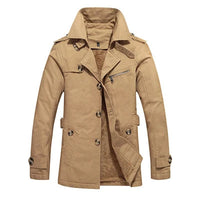 Adalbert® | Eleganter gepolsterter Trenchcoat – Beige