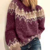 Angela | Vintage Islandpullover – Rot