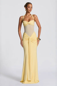 Valentina™ | Amorè Maxi Kleid – Zitrus