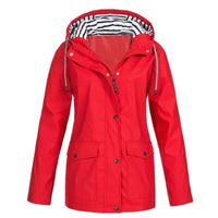 Thibault - Bequeme und wasserabweisende Regenjacke – Rot
