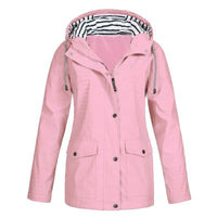 Thibault - Bequeme und wasserabweisende Regenjacke – Hellrosa