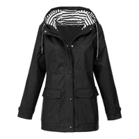 Thibault - Bequeme und wasserabweisende Regenjacke – Schwarz