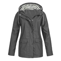 Thibault - Bequeme und wasserabweisende Regenjacke – Dunkelgrau