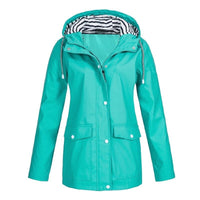 Thibault - Bequeme und wasserabweisende Regenjacke – Türkis