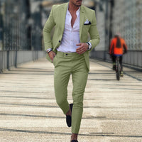 ROLF - SET BLAZER UND SCHMALE HOSE – Grün