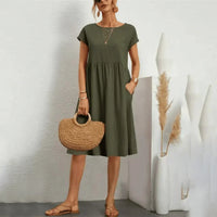 Amra – Sommerkleid für Leichtigkeit und Eleganz – Grün