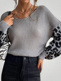 Mila | Vielseitiger Strickpullover Damen stylisch & cozy – Grau