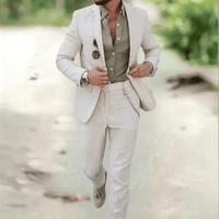 Vincent | Herren Zweiteiliger Anzug Sakko Hose – Beige