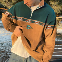 Vintage-Pullover für Herren | Bedrucken – Gelb