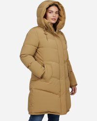 Jacke für Damen mit flauschigem Innenfutter in großen Größen – Gelb