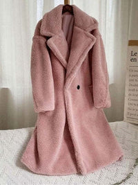 Abigaile | Plüsch-Wintermantel - Elegant & Komfortabel – Rosa