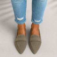 Waltraud | Orthopädische Freizeit-Loafer – Braun-Oliv