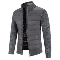 Warme Rollkragenjacke für Herren | leichte – Dunkelgrau