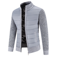 Warme Rollkragenjacke für Herren | leichte – Hellgrau