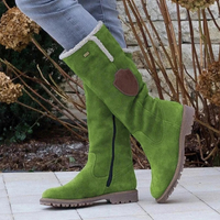 Warme Winterstiefel für Damen | Hohe – Grün