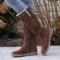 Warme Winterstiefel für Damen | Hohe – Braun