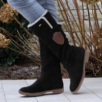 Warme Winterstiefel für Damen | Hohe – Schwarz