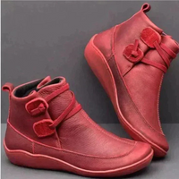 Wasserdichte Damenstiefeletten | Bequem – Rot