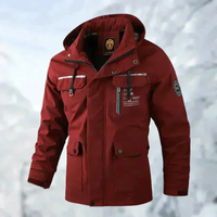Wasserdichte Winterjacke für Herren | Ski – Rot