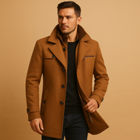 Herren-Winterjacke mit Manschetten | Wintertauglich – Braun