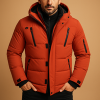 Wasserfeste Winterjacke mit warmem Futter für Herren | Joris – Orange