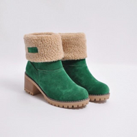 Thelma | Wärmegefütterte Damenstiefel – GRÜN