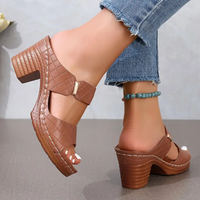 Annina - Modische Orthopädische Sandalen – Braun