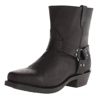 Thilo | Vintage Look Biker Stiefel – Schwarz