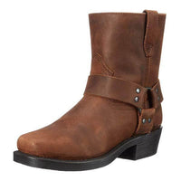 Thilo | Vintage Look Biker Stiefel – Braun