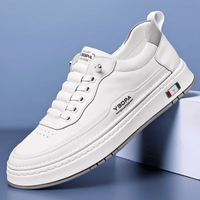 Italienische Leder-Sneakers – Weiß