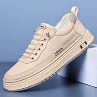 Italienische Leder-Sneakers – Beige
