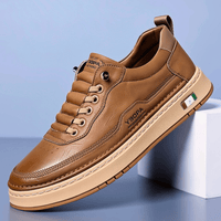 Italienische Leder-Sneakers – Braun