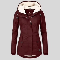 Wetterfeste Winterjacke für Damen | Warme – Bordeaux