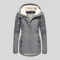 Wetterfeste Winterjacke für Damen | Warme – Grau