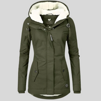 Wetterfeste Winterjacke für Damen | Warme – Olivgrün