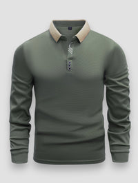 Arlixon - leichtes Langarm-Poloshirt – Grün