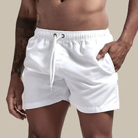 Schnelltrocknende Badeshorts Für Herren | Kordelzug – Weiß