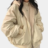 Wibke | Oversized Winterjacke gefüttert – Weiß