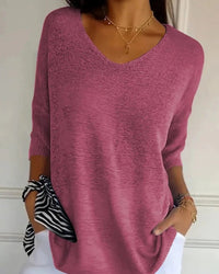 Wiebke | Lockere Strickbluse – Rosa
