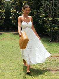 Cacilia | Sommer Maxikleid – Weiß