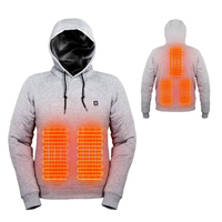 Wilhelm | Herren Thermo Kapuzenpullover Warm – Grau
