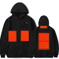 Wilhelm | Herren Thermo Kapuzenpullover Warm – Schwarz